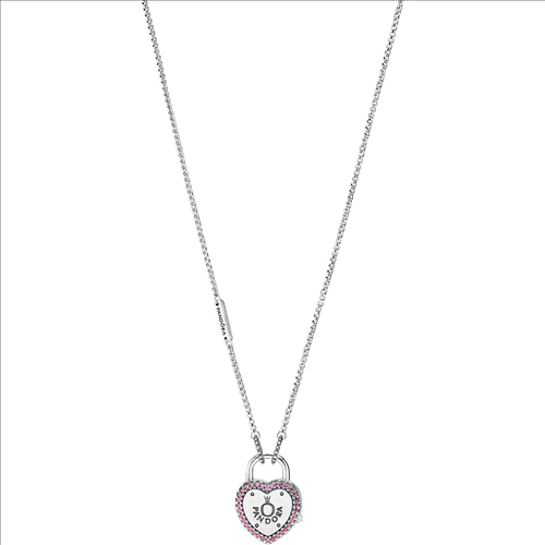 Sterling Silver Lock your Promise Necklace.