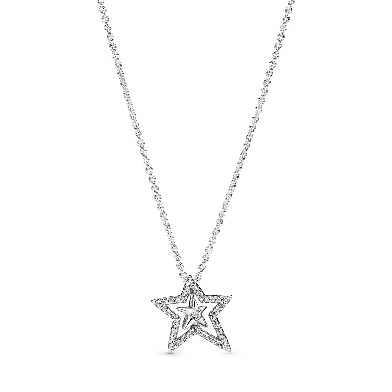 Sterling Silver Star Necklace.