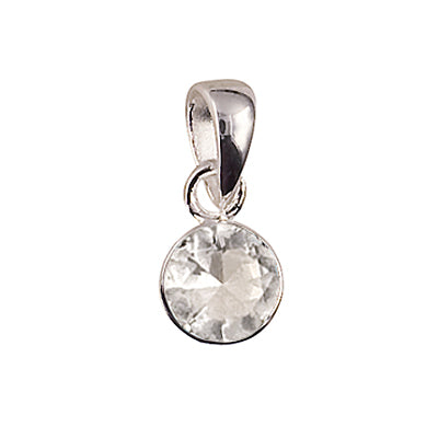 Sterling Silver CZ Pendant.