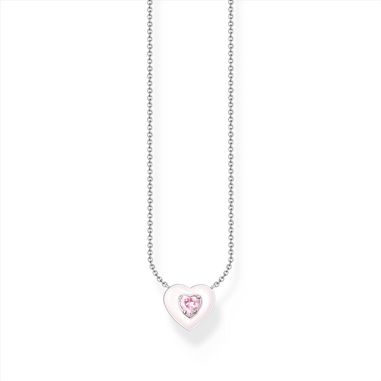 Thomas Sabo Pink Heart Necklace.