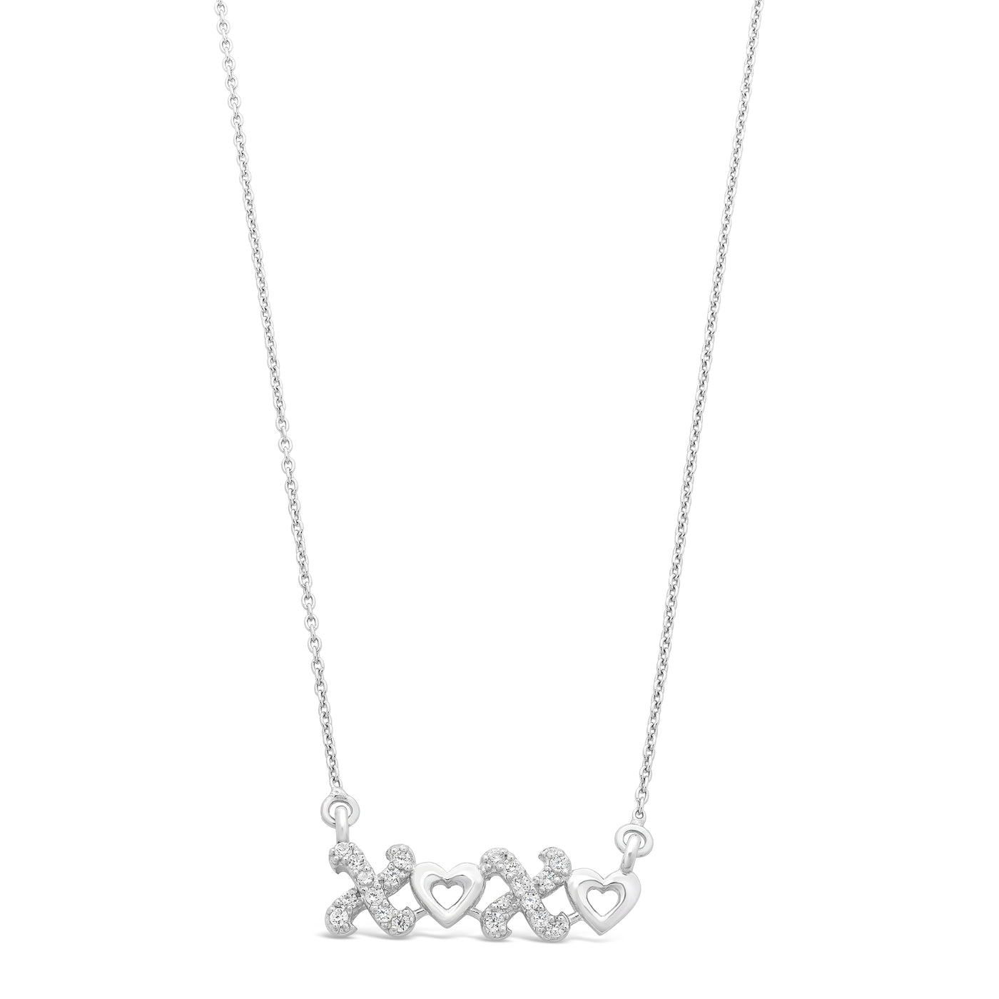 Sterling Silver "X O X O' Necklace.