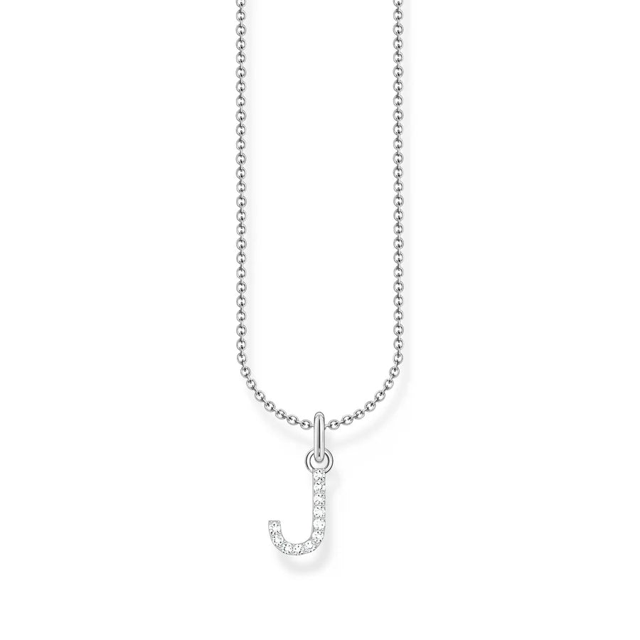 Thomas Sabo Initial J CZ necklace.