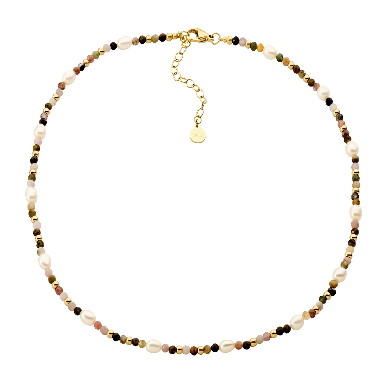 Tourmaline & Freshwater Pearl necklace.