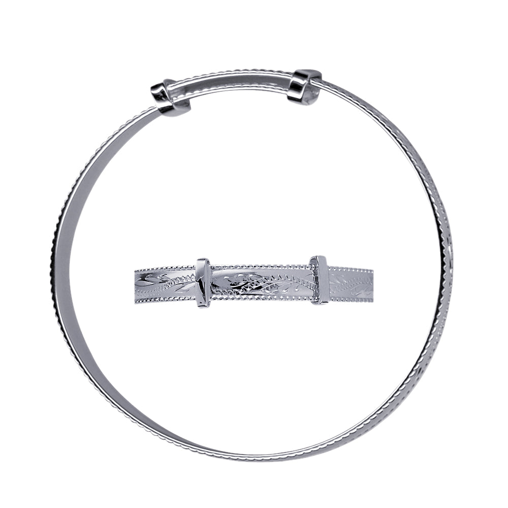 Sterling Silver Expander Baby Bangle.