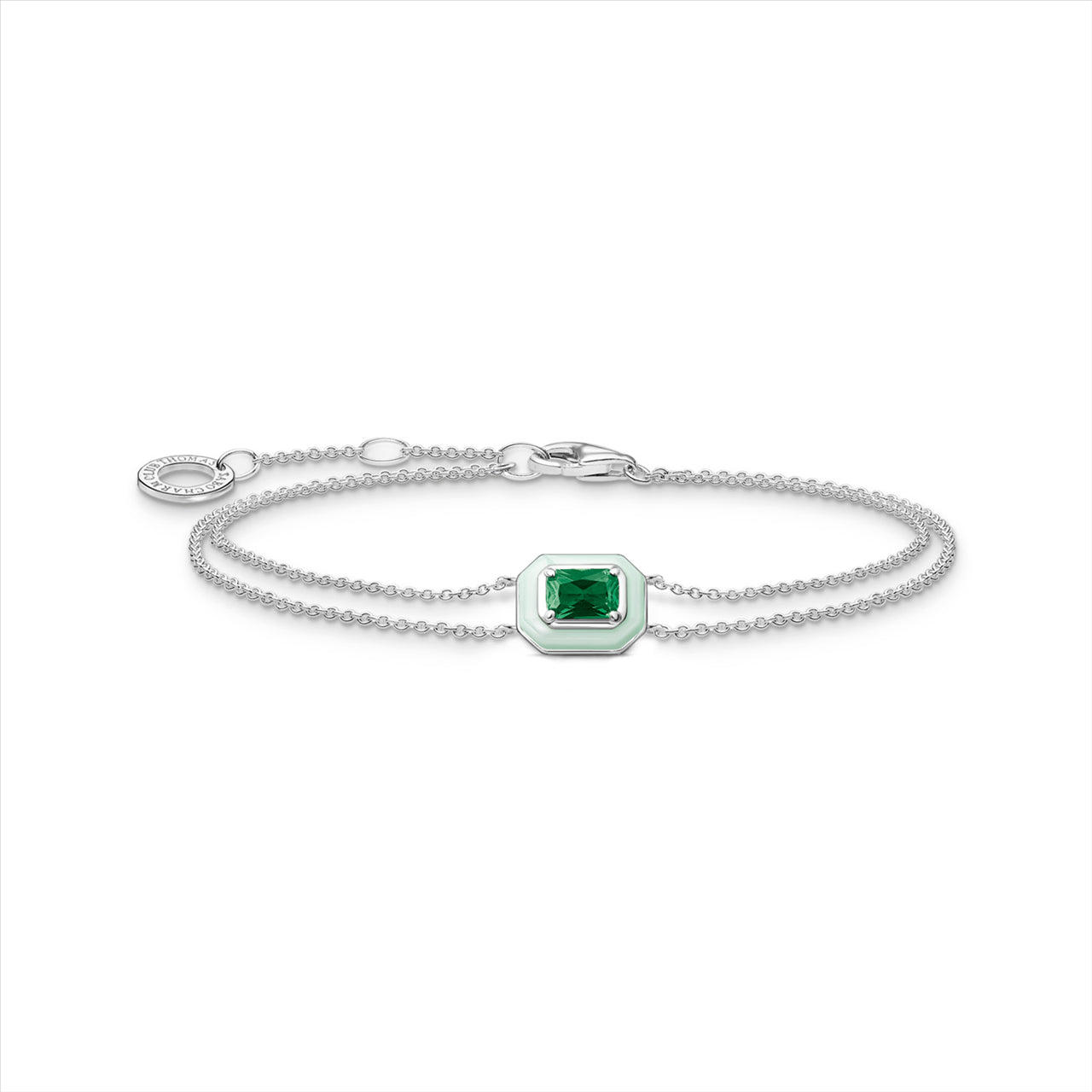 Thomas Sabo Octagonal Green Bracelet.