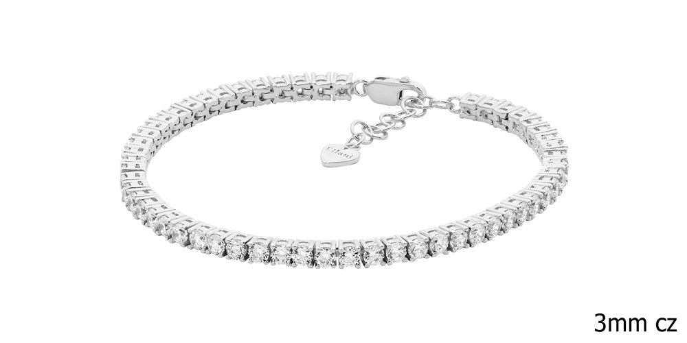 Sterling Silver Tennis Bracelet.