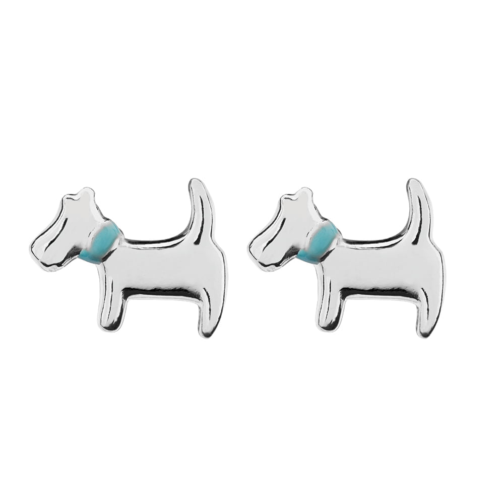 Small Cute Dog Stud Earrings.