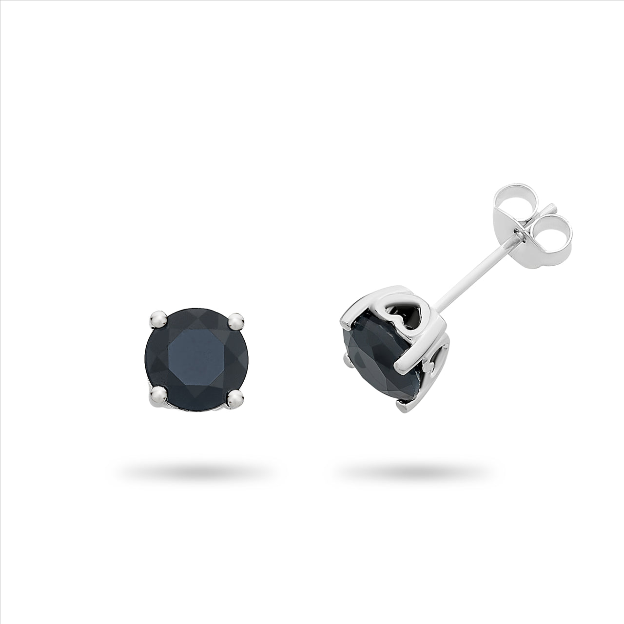 Sterling Silver Sapphire Stud Earrings