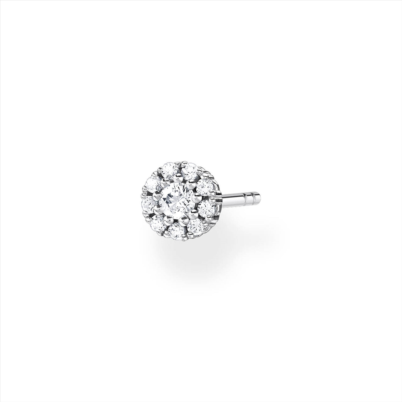 Thomas Sabo Round CZ Halo Stud Earring.