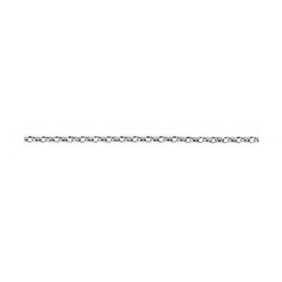 Sterling Silver Oval Belcher Link Chain - 40cm.