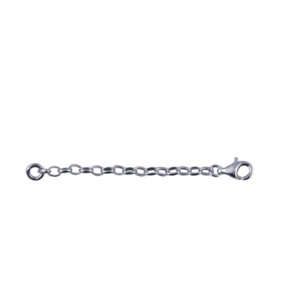 Sterling Silver Oval Belcher Extender Chain - 5.5cm