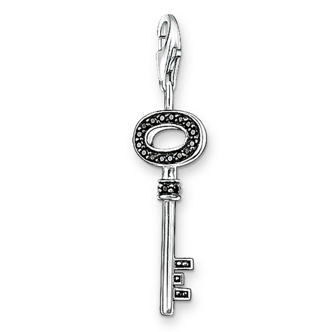 Thomas Sabo Iconic Black CZ Key Charm.