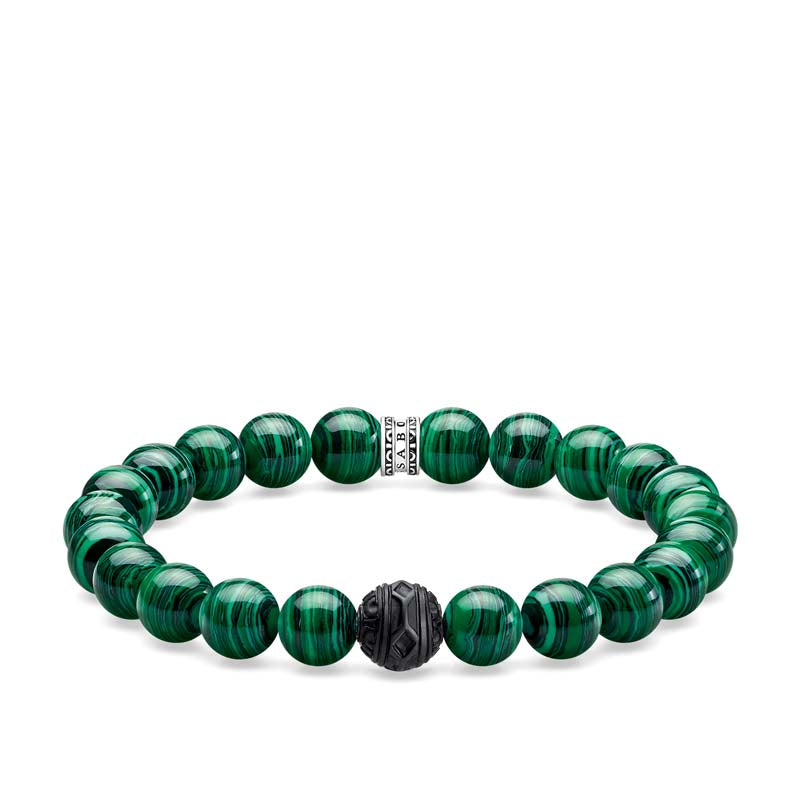 Thomas Sabo Green Malachite Bracelet