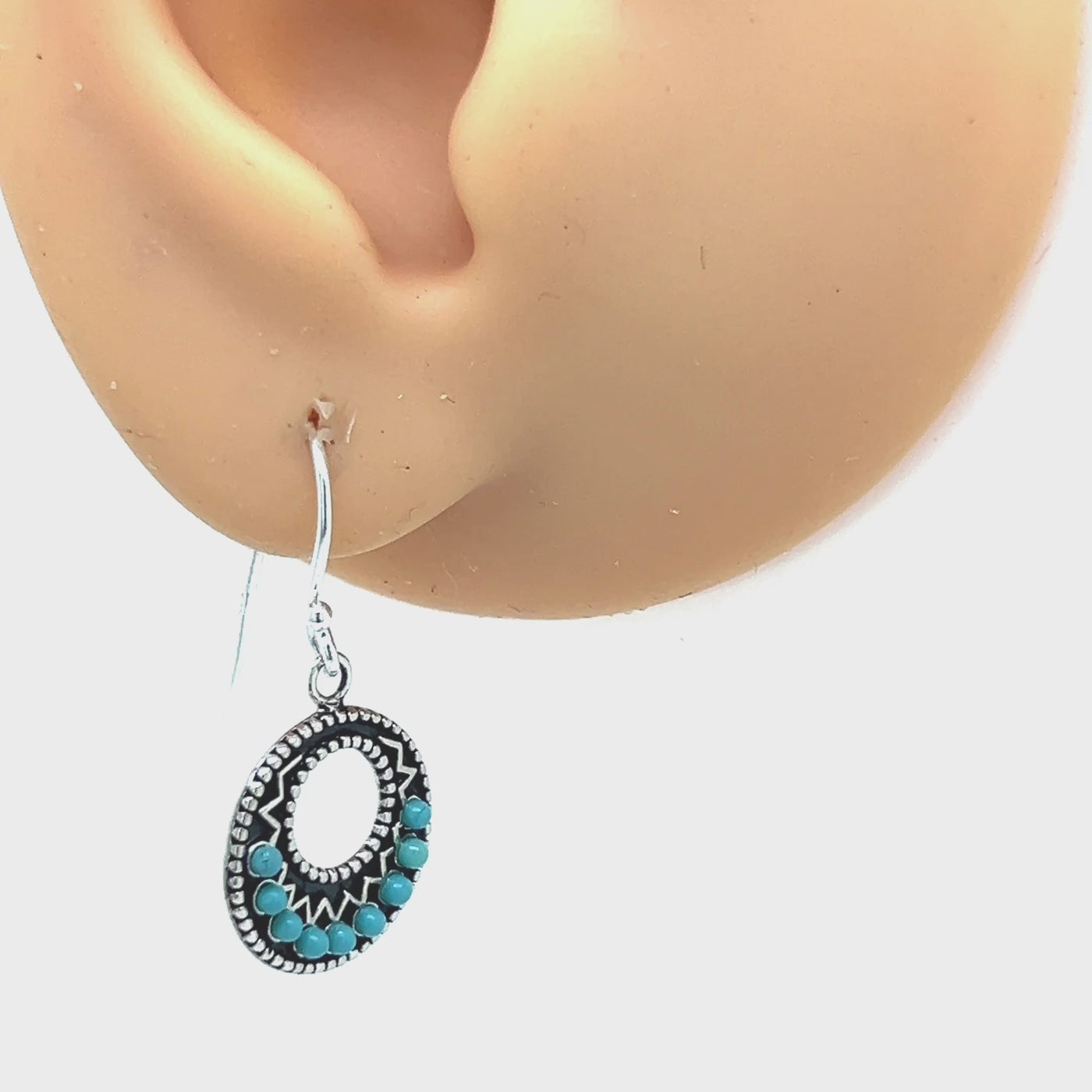 Turquoise Drop Earrings.