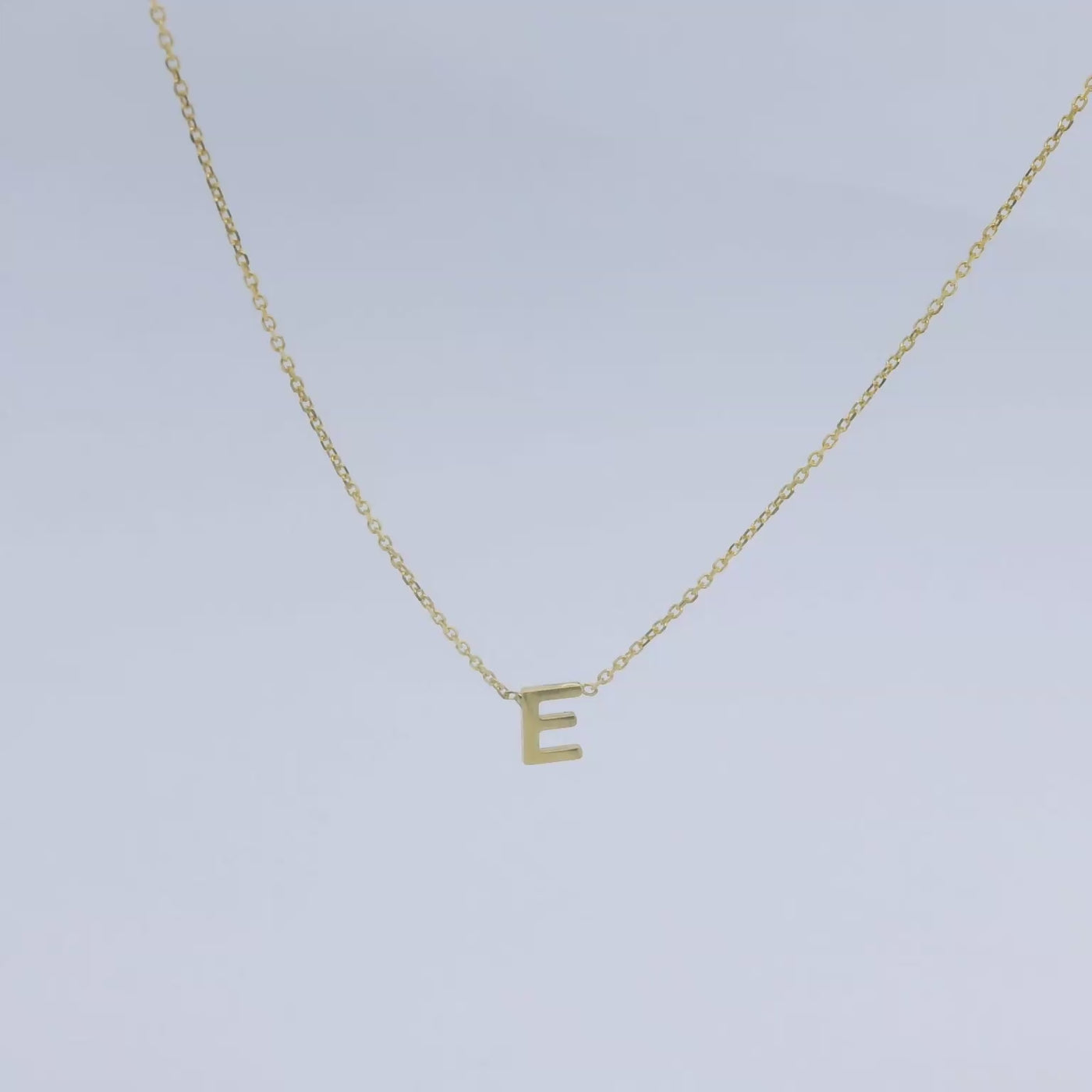 9ct Gold Petite Initial Necklace - Pre Order - Ships within 5 days.