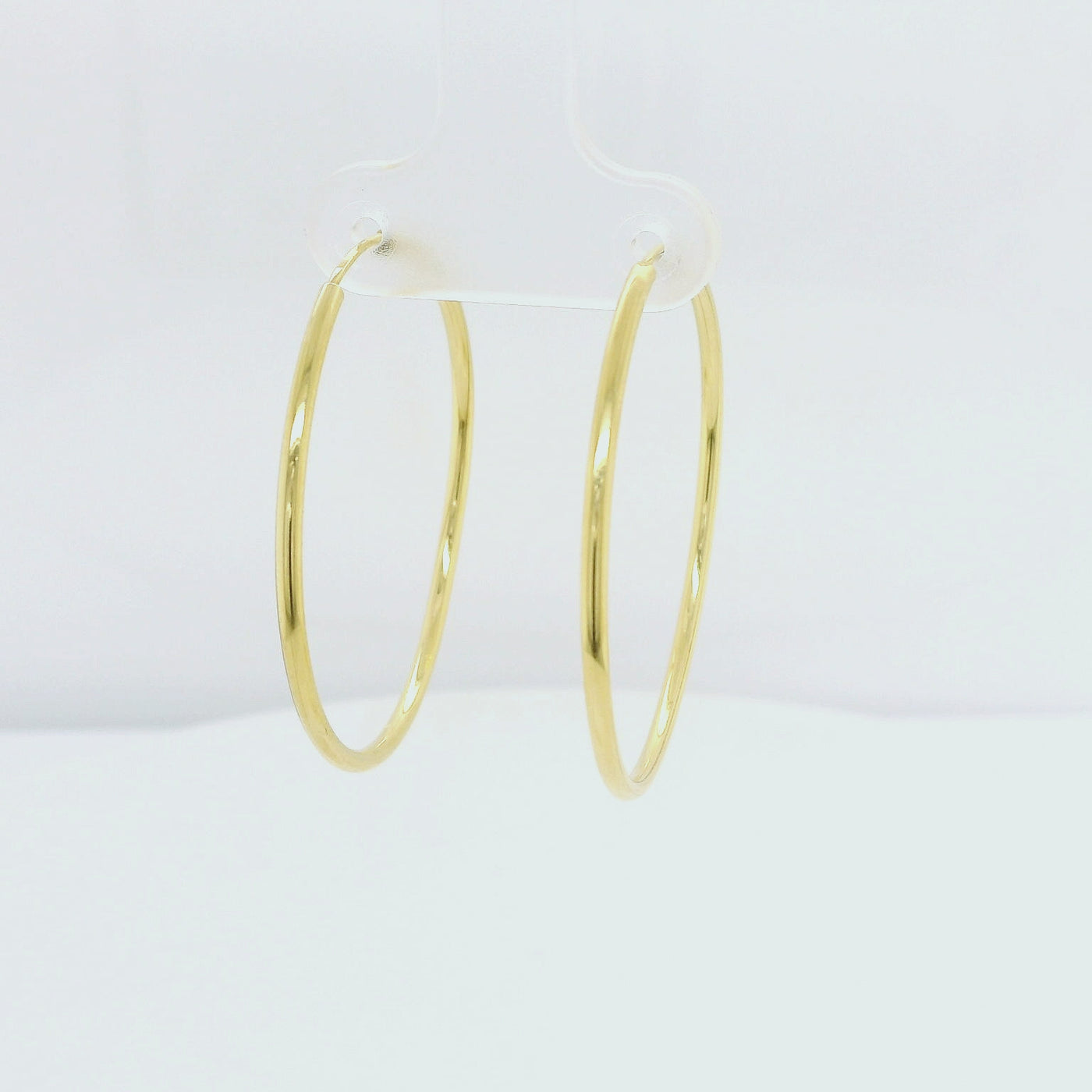 9ct Gold Sleeper Syle Hoop Earrings- 35mm