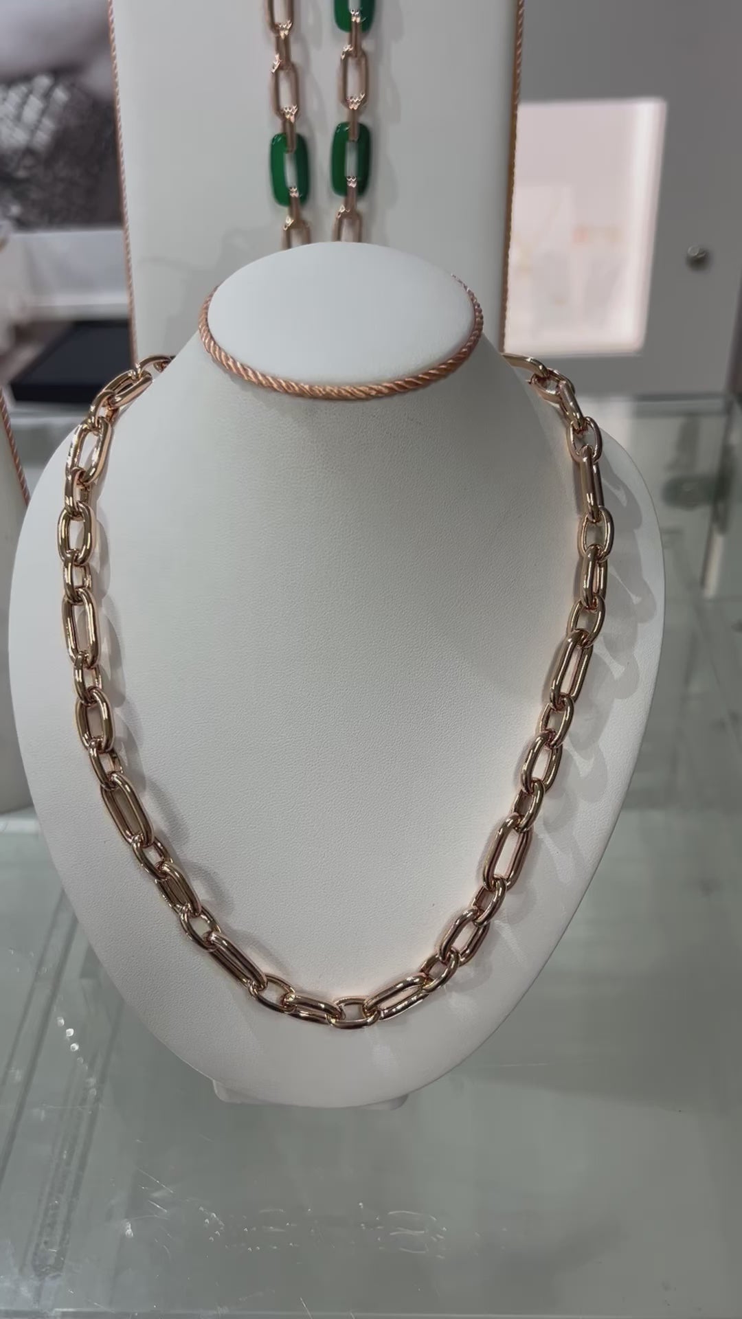 Bronzallure Oval Purezza Chain Link Necklace.