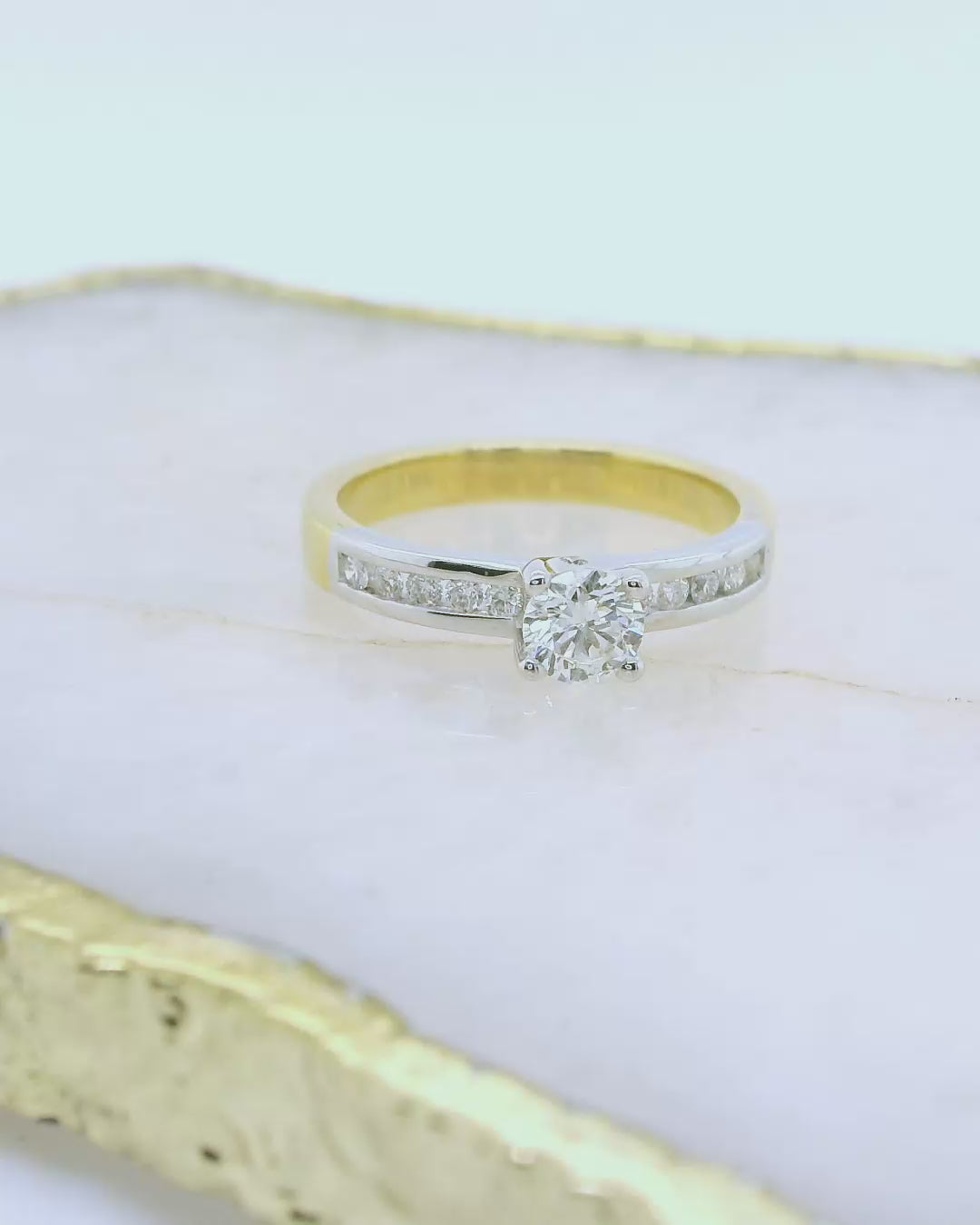 18ct Gold Diamond Engagement Ring - 1/2 Carat.