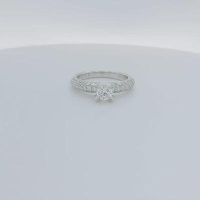 18ct. White Gold Diamond Engagement Ring - 1.25 Carats.