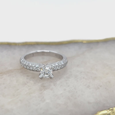 18ct. White Gold Diamond Engagement Ring - 1.25 Carats.