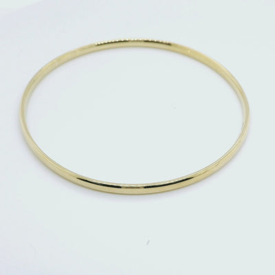 9ct Yellow gold Comfort Fit Bangle - 60mm.