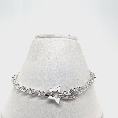 Sterling Silver Star Bracelet.