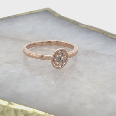 'Dreamtime Diamonds' 9ct Rose Gold Ring