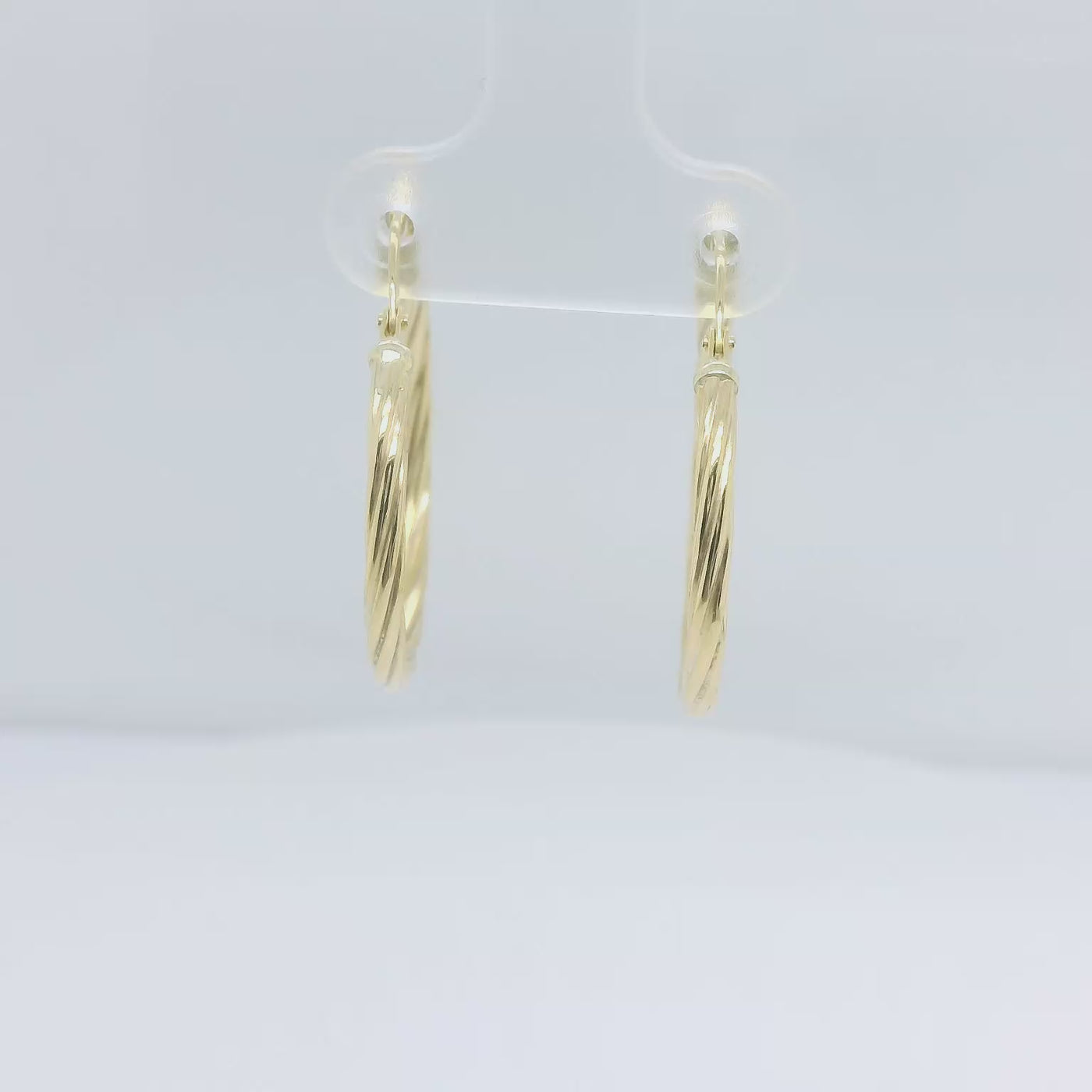 9ct Gold silver Filled Twist Hoops